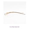 Spinningdaisy Initial Charm with Crystal Accent Hair Pin D Gold