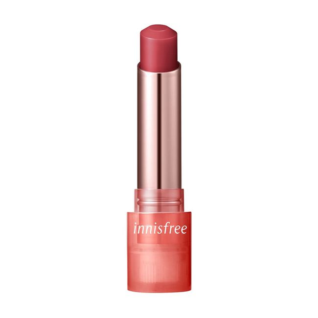 innisfree Dewy Tint Lip Balm: #4 Rose Brick, Natural Glossy Finish, Infused with Jeju Camelia Seed Oil, Ceramide, and Hyaluronic Acid