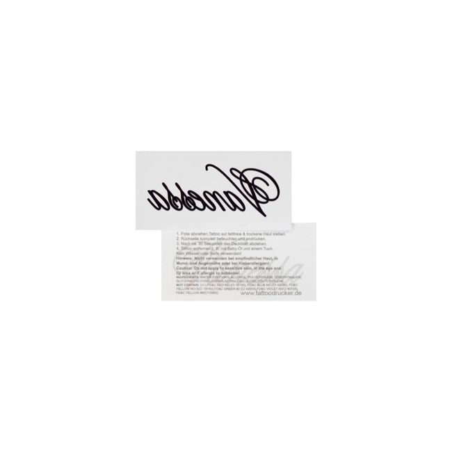 1 x Vanessa Tattoo als Name - Namenstattoo in schwarz - Temporary Body Tattoo (1)