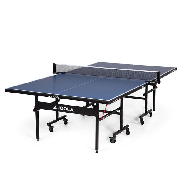 JOOLA Inside 15 Table, JOOLA Inside -Professional MDF Indoor Table Tennis Table with Quick Clamp Ping Pong Net and Post Set - 10 Minute Easy Assembly - Ping Pong Table with Single Player Playback Mode