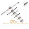 Acogedor Linear Rail Guide, Linear Guide Rail, LML9B, Multi-Purpose, 5 Sizes, Linear Guide Rail + Sliding Block (3.9 inches (100 mm)