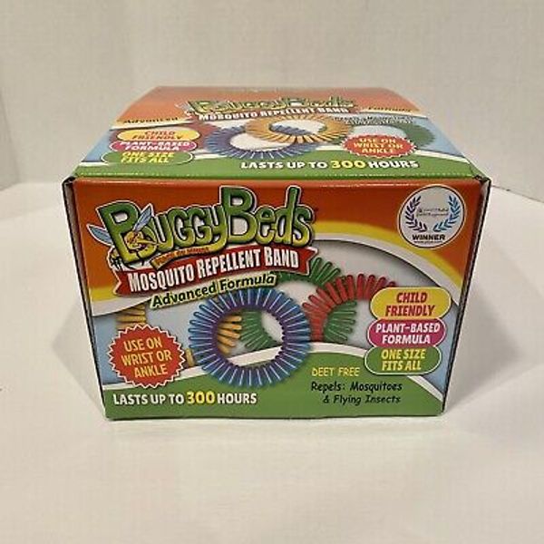 Full Box of 50 - BuggyBeds Mosquito Repellent Wristbands - Assorted - DEET FREE