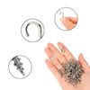 50 Pack Small Hooks, Small Screw Hooks, Small Hooks for Hanging, Tiny Screws in Hooks, Metal Ceiling Screw Hooks, Ceiling Hooks