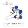 Small Daisy Flower Beads, Premium Quality Hand Blown (25+5 Pack)