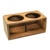 Whitecap 62612 Teak Two Insulted Drink Rack
