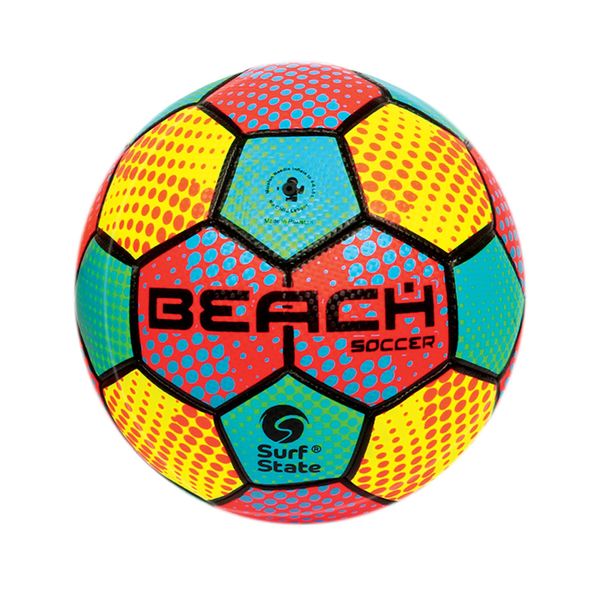 Navoys Soft Touch Beach Football - 23cm / 9" Lightweight Soccer Ball, Beach Football for Children, Soft Ball for Outdoor Activities, Brightly Coloured Football for Kids