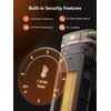 Space Heater 90°Oscillating 1500W Electric Ceramic Tower Heater with Remote Blk
