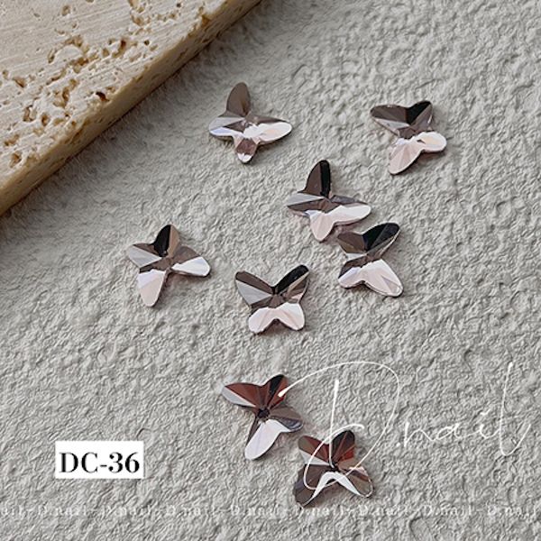 D.nail Decoration Stone DC-36 Butterfly Pink 10PCS Nail Nail Parts Butterfly