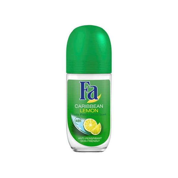 Fa Caribbean Roll-On Deodorant Lemon 50 ml 48-hour - 3-pack