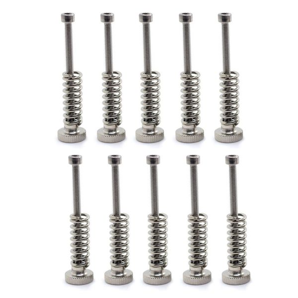 DollaTek 10pcs Leveling Component Suite M3 Screw Leveling Spring Leveling Knob Kit for 3D Printer