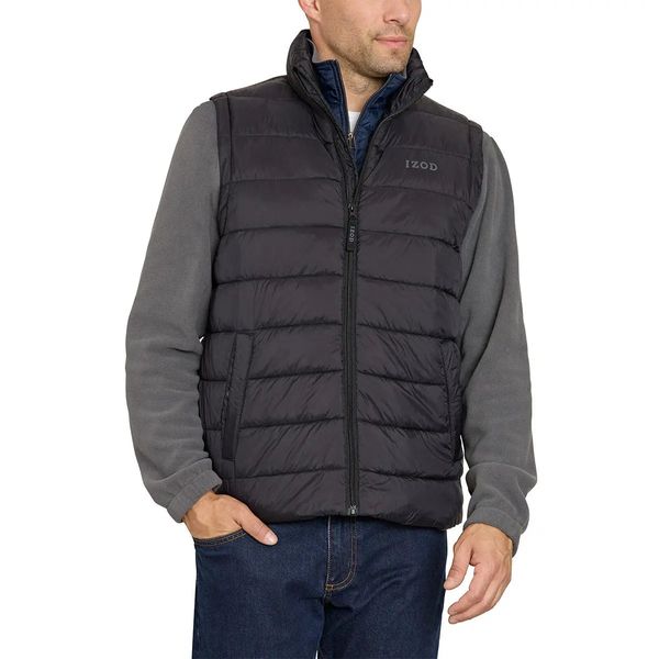 IZOD Men's Puffer Vest - Black / L