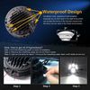 Motorcycle 7" Inch Round LED Headlight  Angle Eye H-L Beam DRL Driving Light