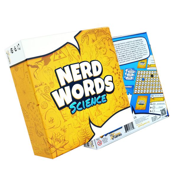 Genius Games Nerd Words: Science! | Group Games for Adults | Party Games for Families, Kids, Teens, Classrooms