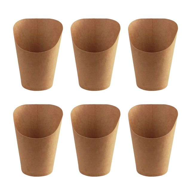 Paper Cups French Cones Holder Food Charcuterie Popcorn Fry For