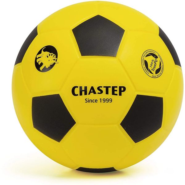 Chastep 8" Foam Football Indoor/Outdoor Perfect for Kids or Beginner Play and Exercise Soft Kick & Safe (Yellow/Black)