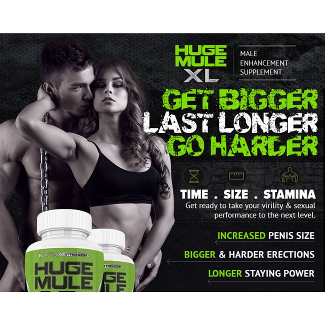 HUGE MULE XL MAXIMUM STRENGTH ERECTION BOOSTING PILLS - GET HUGE TODAY