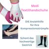 Medi textile gloves for easy putting on compression socks, including Olanmarp laundry net - easy operation