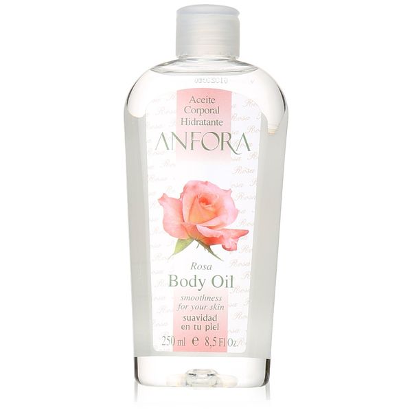 Anfora Aceite Corporal Rosa Body Oil, 8.5 Fluid Ounce