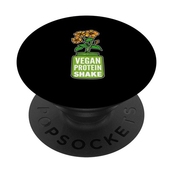 Vegan Protein Shake Vegan PopSockets Swappable PopGrip