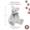 Charlie Bears Light Grey Plush Collectable Teddy Bear Burton