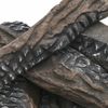 8PC Set Realistic Flame Large Ceramic Wood Ash Logs Fire pit Log Kit