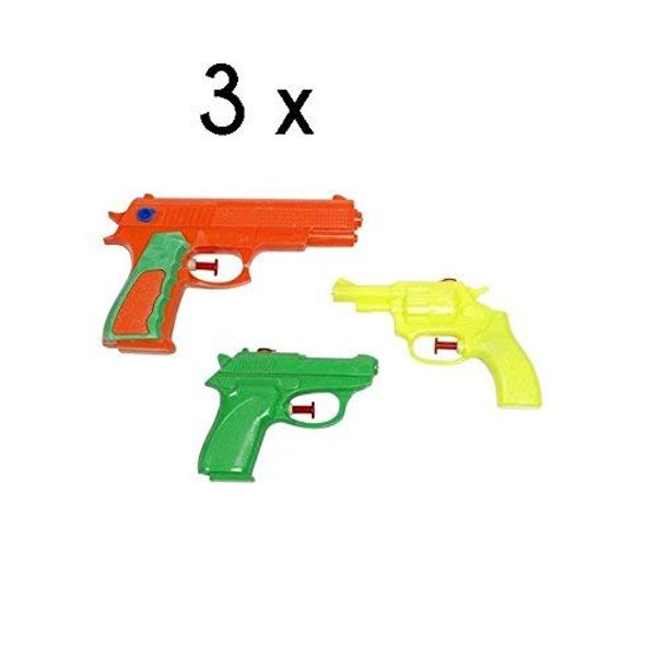 UMKY 3 Water Gun Pistols For Children Squirt Party bag filler