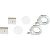 Fiamma 2pc Garage Bar Eye Eyelets Kit Securing Loops Motorhome 98656-494