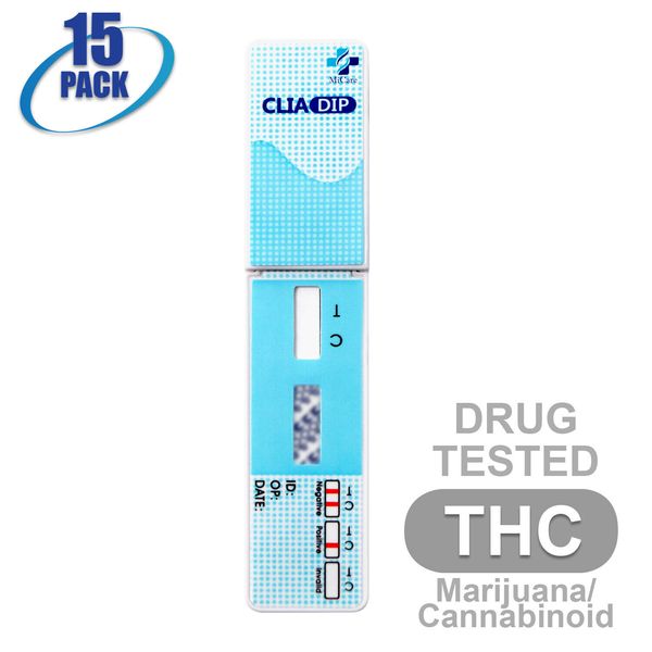 Mintegrity [15 Pack] Marijuana (THC) Urine Drug Test 1-Panel Dip Card (WDTH-114)