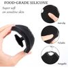 2Pack Silicone Body Scrubber Qewro Body Buffer Exfoliating Brush with Silicone