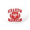 CafePress Krakow Poland Oval Car Bumper Sticker