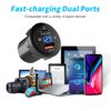 2Port USB Fast Car Charger Socket Adapter 12V LED Digital Voltmeter For Car 