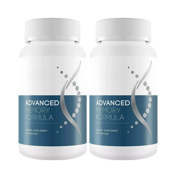 Advanced Memory Formula Best Natural Brain Dietary Supplement 120 Capsule 2-Pack