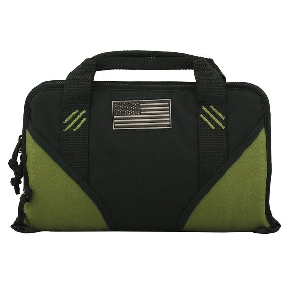 K-Cliffs Discreet Padded Handgun Pistol Case | 6 Magazine Pockets | Olive