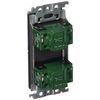 Panasonic Square Embedded Pilot Hotaru Double Switch C, Light Bronze WTT52422F1