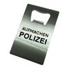 Open Police Stainless Steel Bottle Opener