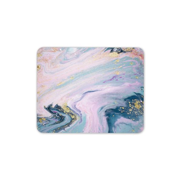 Destination Vinyl Ltd Pink Marble Effect Mouse Mat Pad - His Hers Abstract Computer #14484