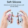 JEMDO Cute Flower Switch Thumb Grip Caps, Soft Silicone Keycap Set for Nintendo Switch/OLED/Lite, Pink
