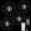 Dreamworth 480 LED Firework Copper Wire Starburst Lights, 8 Modes with Remote Control, Dimming, Timer (Multicolor)