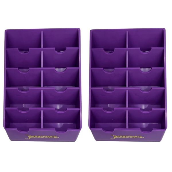 BarberMate Blade Rack for Barbers and Stylists (Purple) (2)