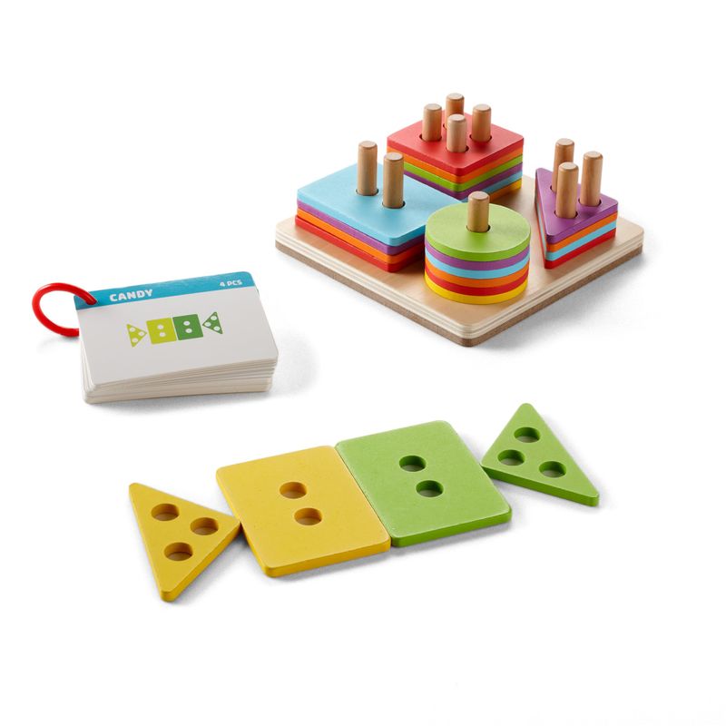 Chuckle & Roar - Montessori Sort & Stack Puzzle - Touch and Learn ...