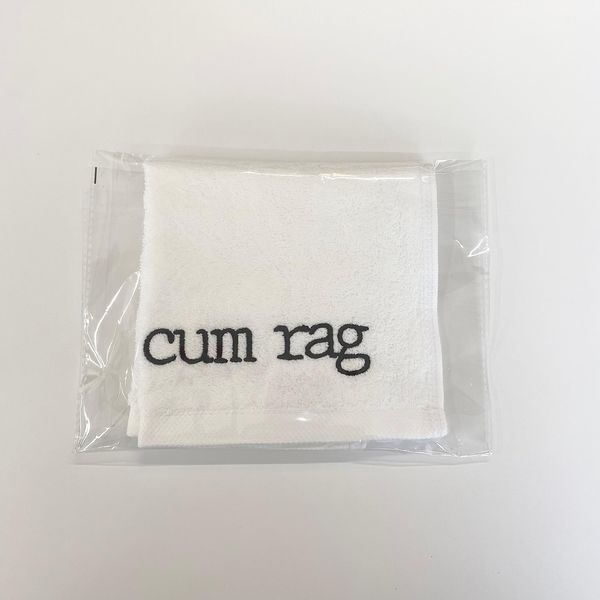 Cum Rag Embroidered Towels Adult Humor Gag Gift Sexy Gift Bachelor and Bachelorette Gift