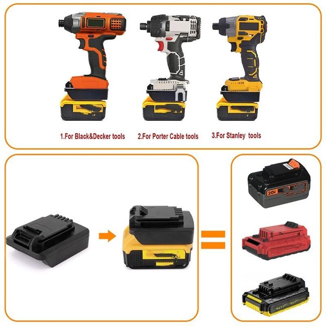 For Dewalt 18v 20v Lithium Battery To For Black&Decker To For