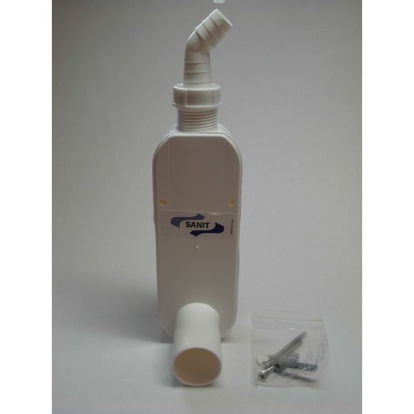Sanit 31604000000 AP GV Odour Trap, White, Small