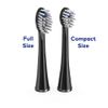 Waterpik Full Size Replacement Brush Heads for Sonic-Fusion Flossing Toothbrush SFFB-2EB, 2 Count Black