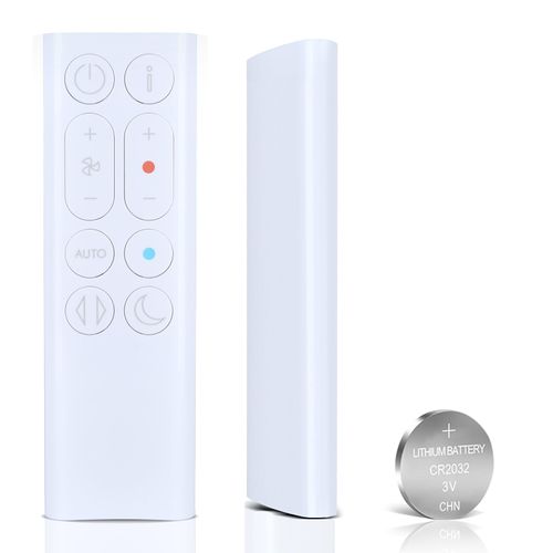 HZIME Replacement Remote Control Compatible for Dyson Purifier Hot+Cool™ Gen 1 Fan Heater HP10 (Silver Color with Battery)