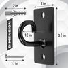 Yes4All Wall Mounted Anchor, Black Hook, Set of 3