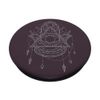 Boho Third Eye Hamsa Henna Design PopSockets Adhesive PopGrip