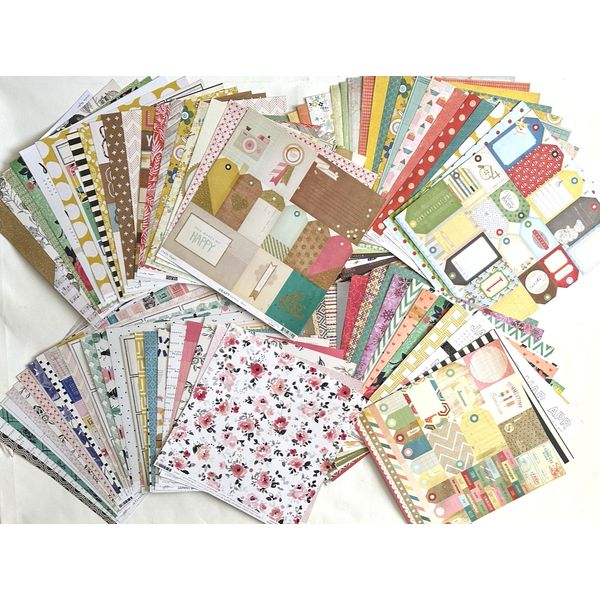 HUGE LOT - 100 sheets [CRATE PAPER] 12 X 12 PAPER  (Save 80%)