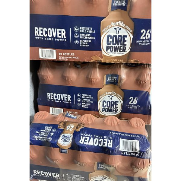 Core Power Protein Shake, Chocolate, 26g Bottle, 14oz, 10  Pack