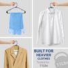 100 PCS Clothes Hangers Black Standard Clothes Hangers with Hooks Space Saving